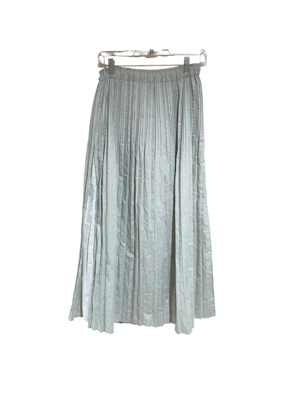 Alysi chocolate pleated cotton maxi skirt